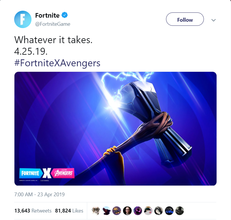 as is typical with these teasers epic hasn t given us a lot of to travel on just a forward image with a captain america shield and fortnite x avengers at - fortnite x avengers teaser 4