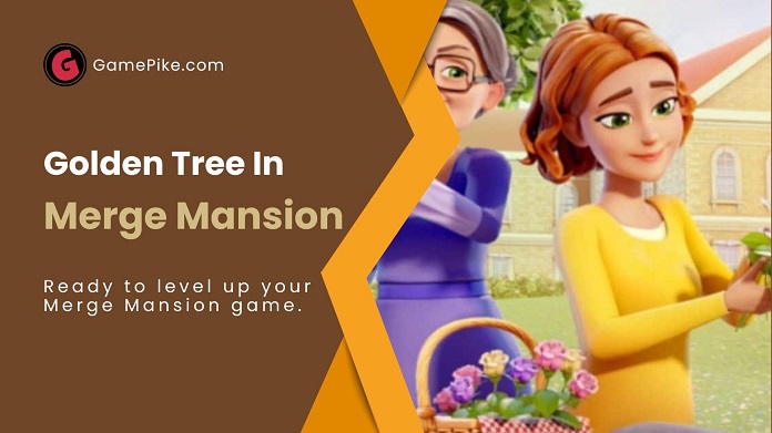 golden tree in merge mansion