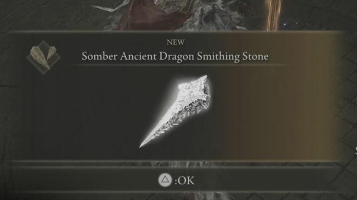 somber ancient dragon smithing stones