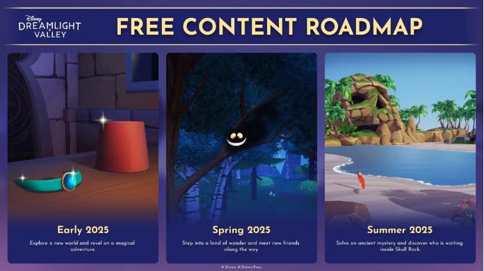 disney dreamlight valley roadmap