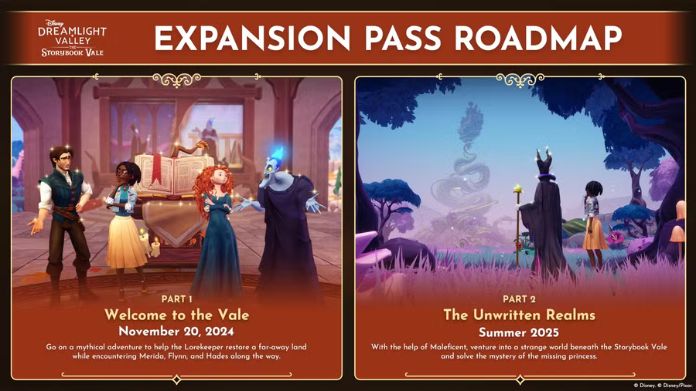 disney dreamlight valley roadmap