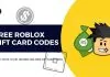 free roblox gift card codes