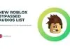 roblox bypassed audios