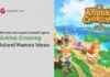 animal crossing island names