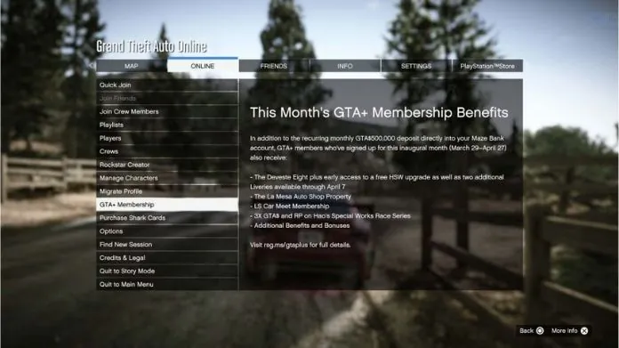 gta plus benefits