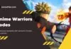 anime warriors codes
