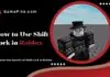 how to use shift lock in roblox