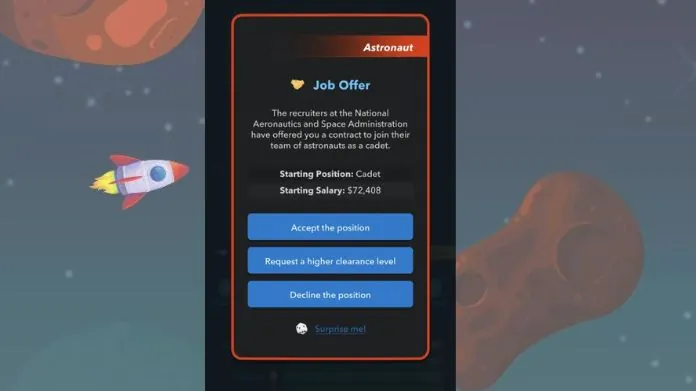 astronaut in bitlife