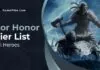 for honor tier list