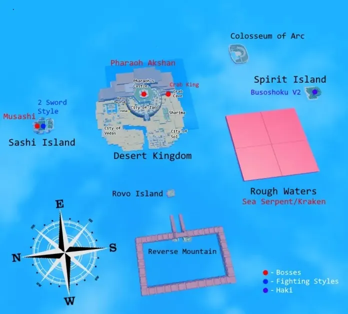 grand piece online maps